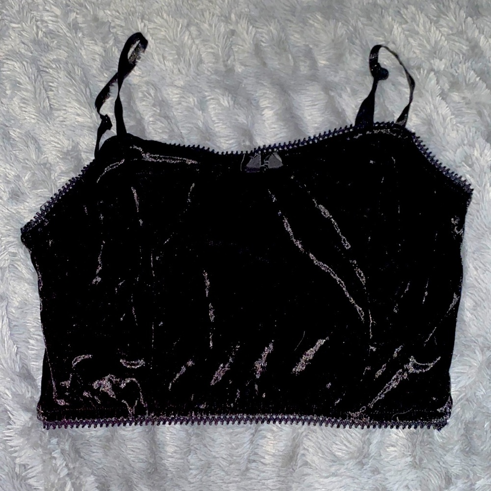 Velvet Crop Top